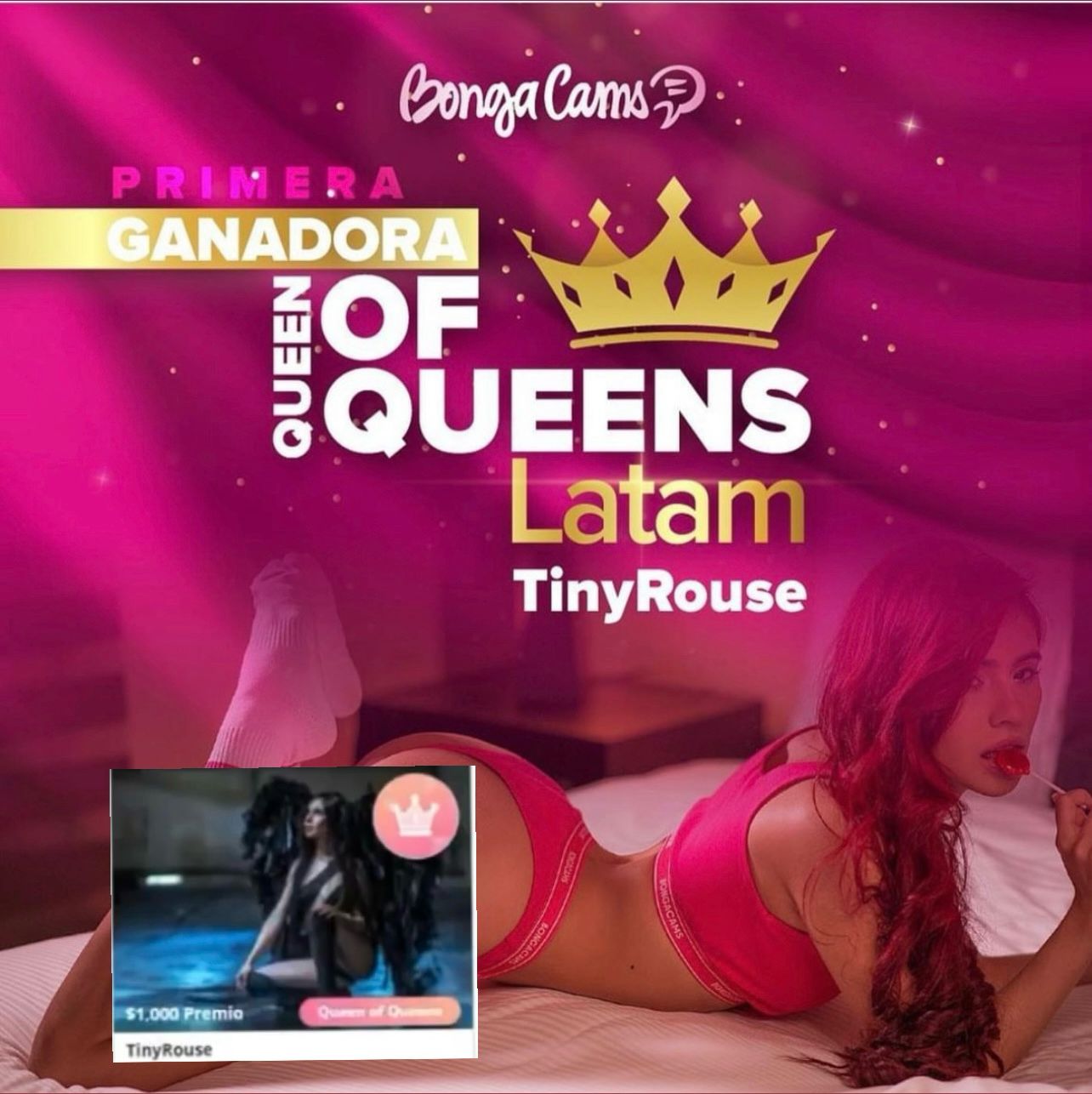 Tinny111 thank you for making me the first Queen of Queens latina😍 image: 1