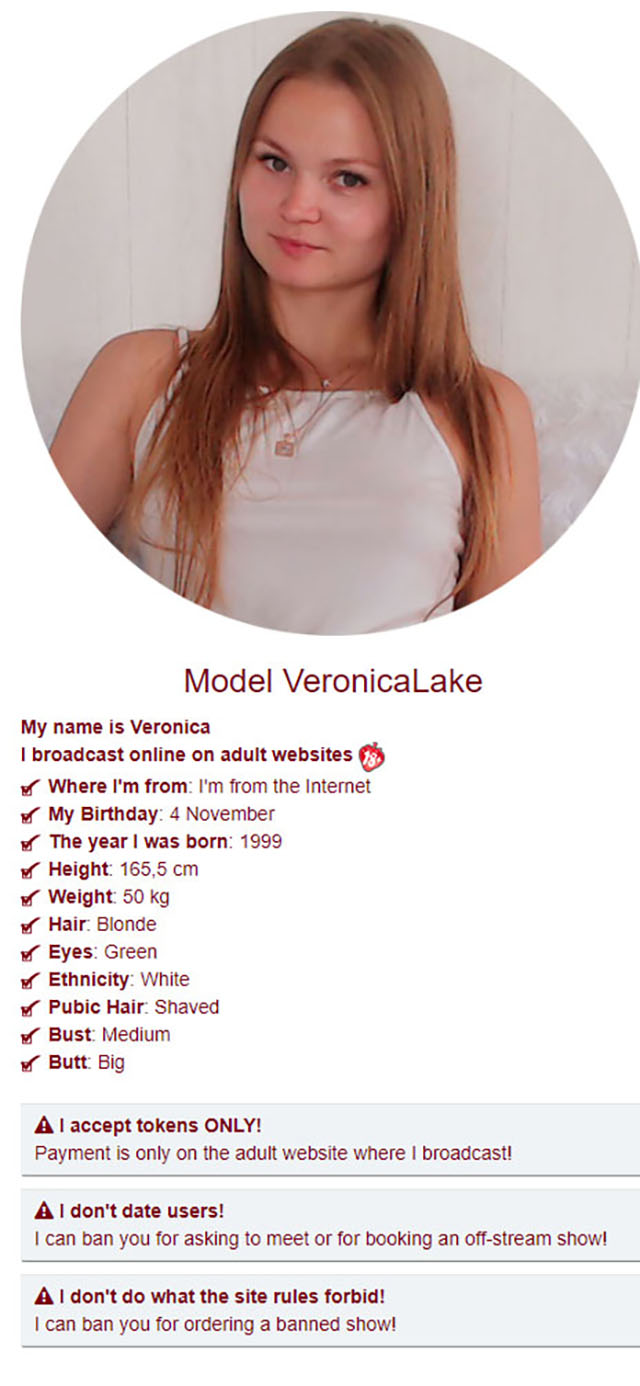 VeronicaLake Model VeronicaLake image: 1