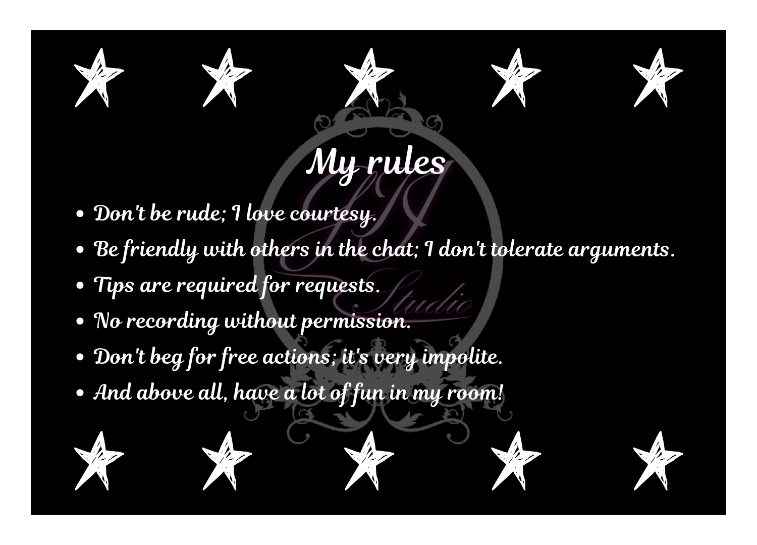 Strikingandy My rules image: 1