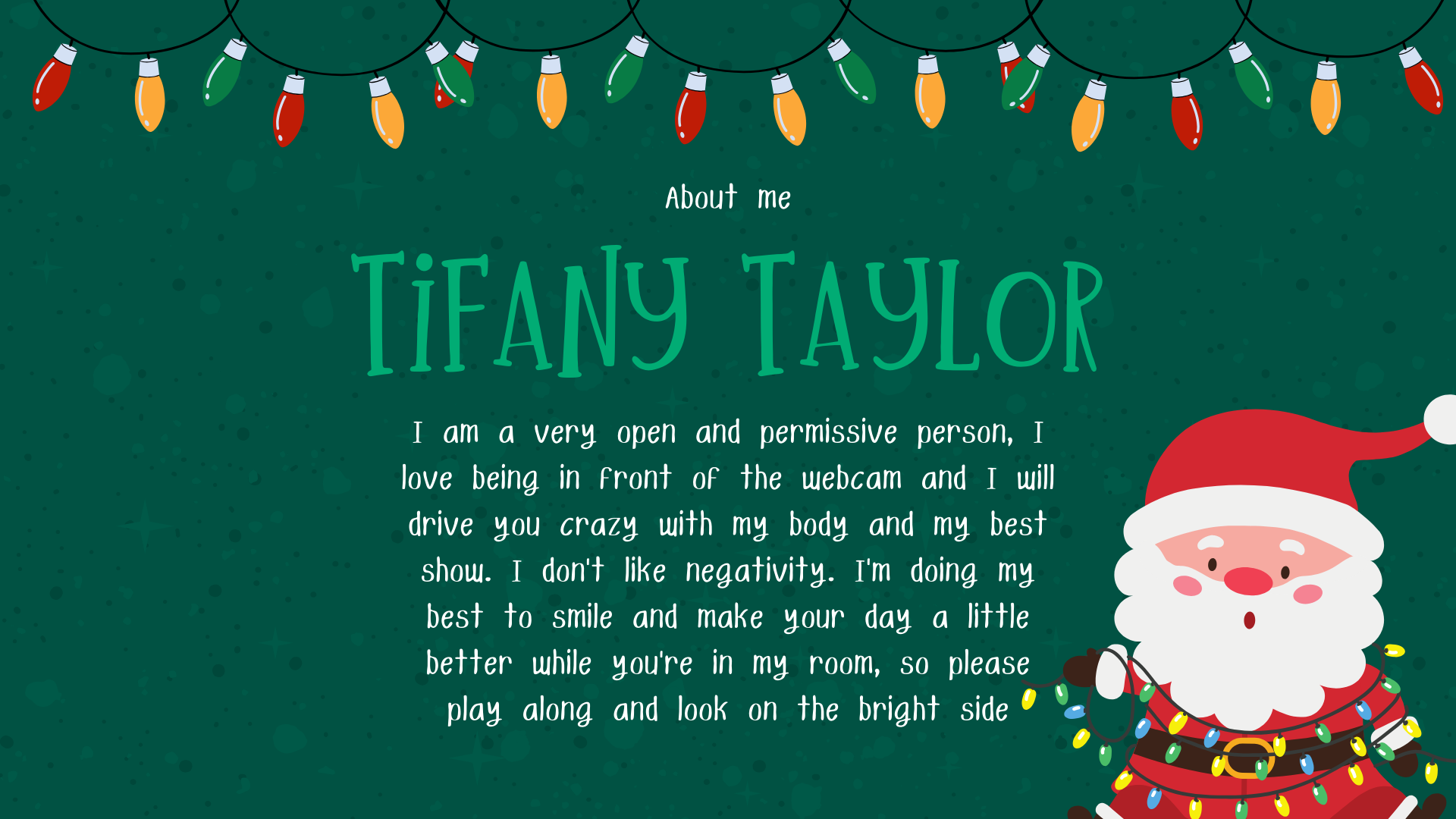 TifanyTaylor ABOUT ME image: 1