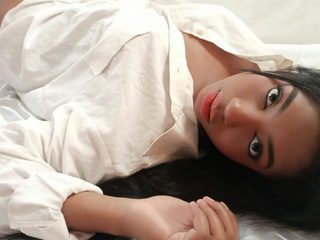 With sexy white shirt