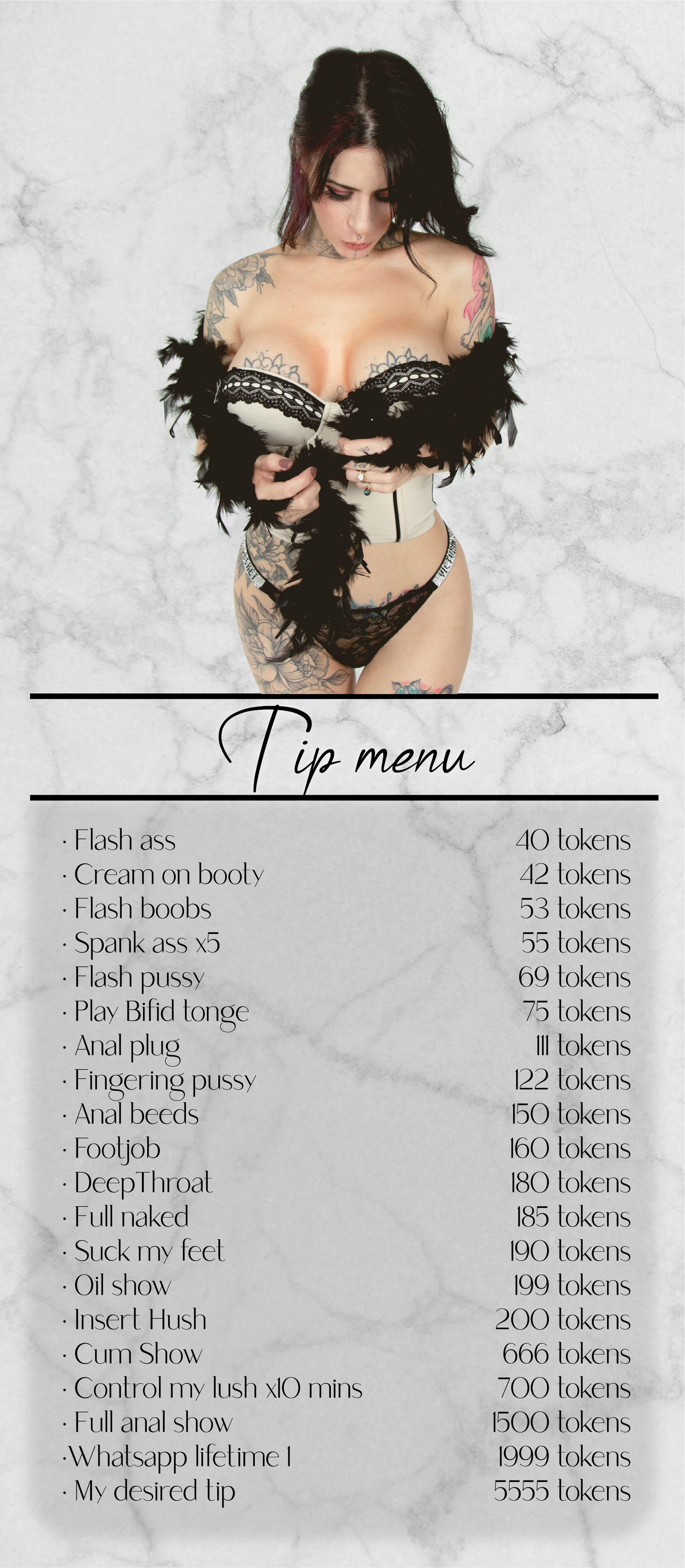 NicolleClaire tip menu image: 1