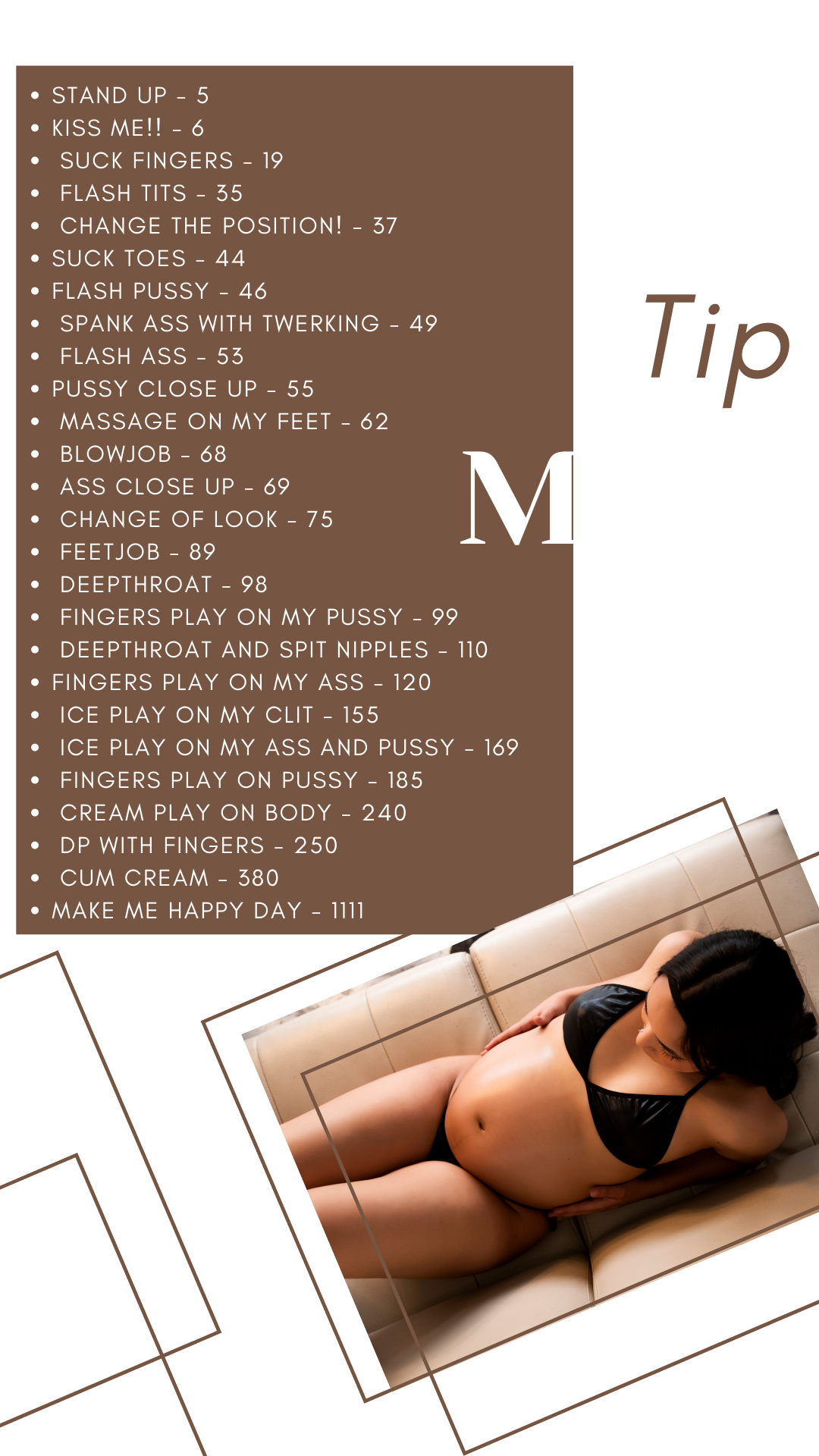 Gisell-Montoy tip menu image: 1