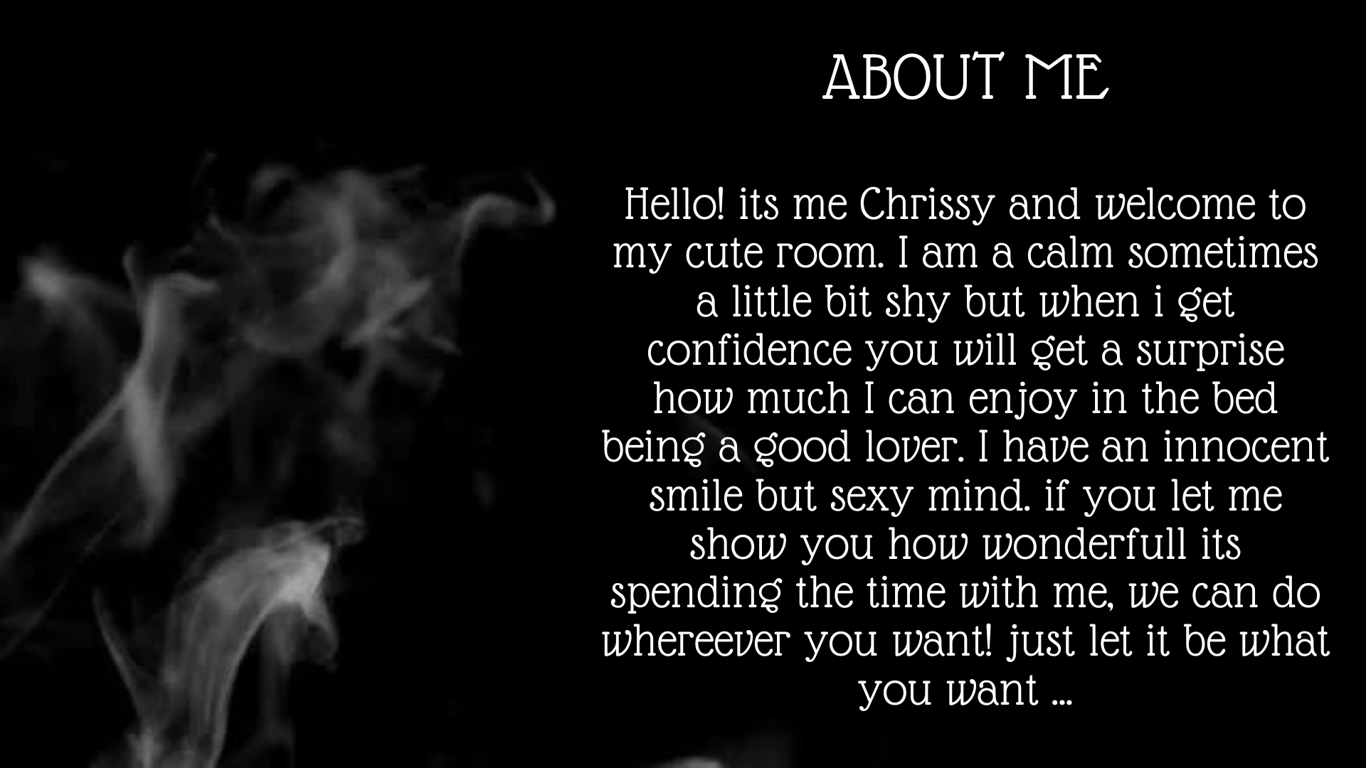 ChrissyBlair About Me. image: 1