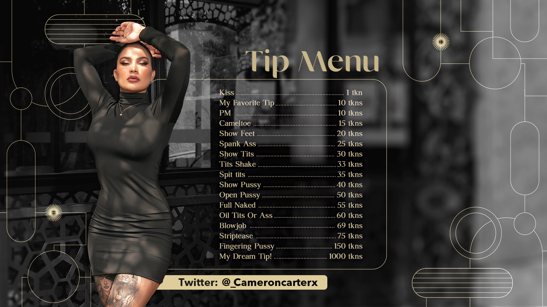 CameronCarter1 Tip Menu image: 1