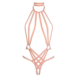 Agent Provocateur Judy Playsuit Peach